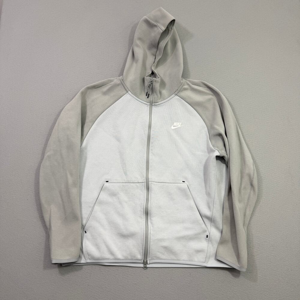 Nike Tech Fleece Full Zip Hoodie Men's XL Platinum Gray Sweatshirt 928483-043